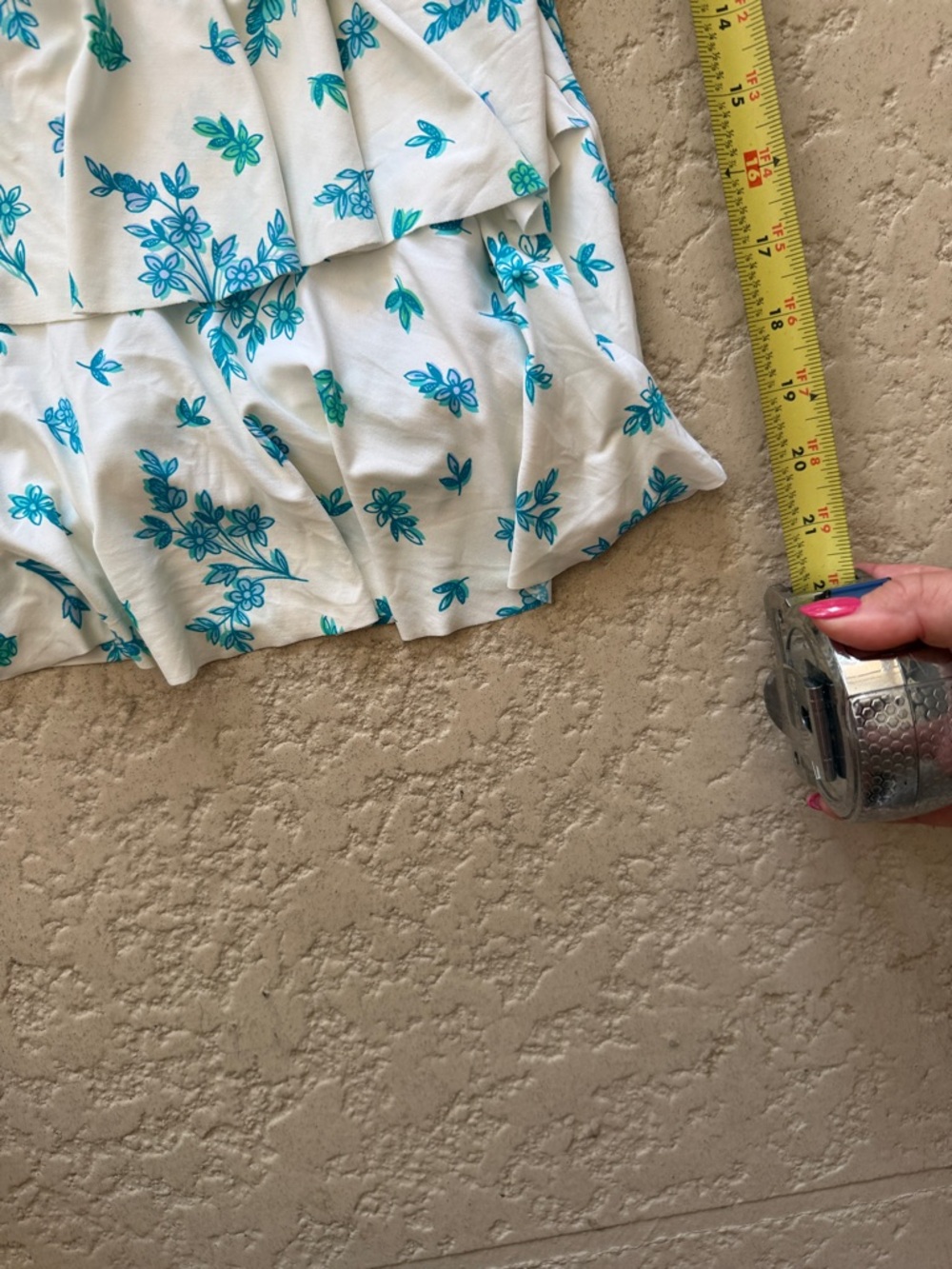 Beach House White Tankini with Teal and Blue Floral Print - Picture 5 of 5